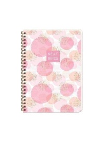 DEFTER 20X28 100 YP. ÇİZGİLİ NEAT NOTES BUBBLES PEMBE 410322