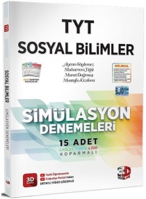 TYT SOSYAL BİLİMLER VİDEO ÇÖZÜMLÜ SİMÜLASYON DENEMELERİ / 3 D YAYINLARI